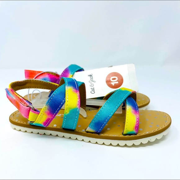 cat and jack rainbow sandals